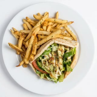 CHICKEN GYRO WITH FRIES